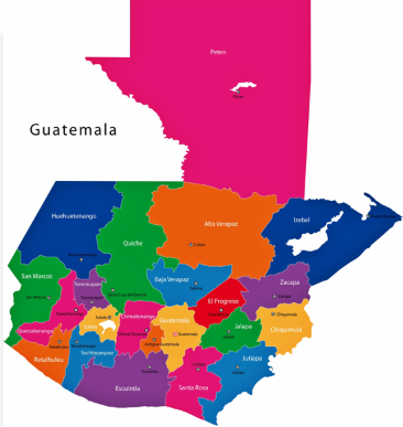 Mapa de Guatemala — Departamento de Santa Rosa